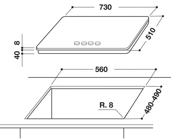 Газовая варочная панель KitchenAid KHGD5 77510