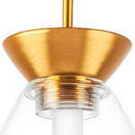 805110 Люстра COLORE LED 1х4W 240LM ЗОЛОТО/ПРОЗРАЧНЫЙ 3000K