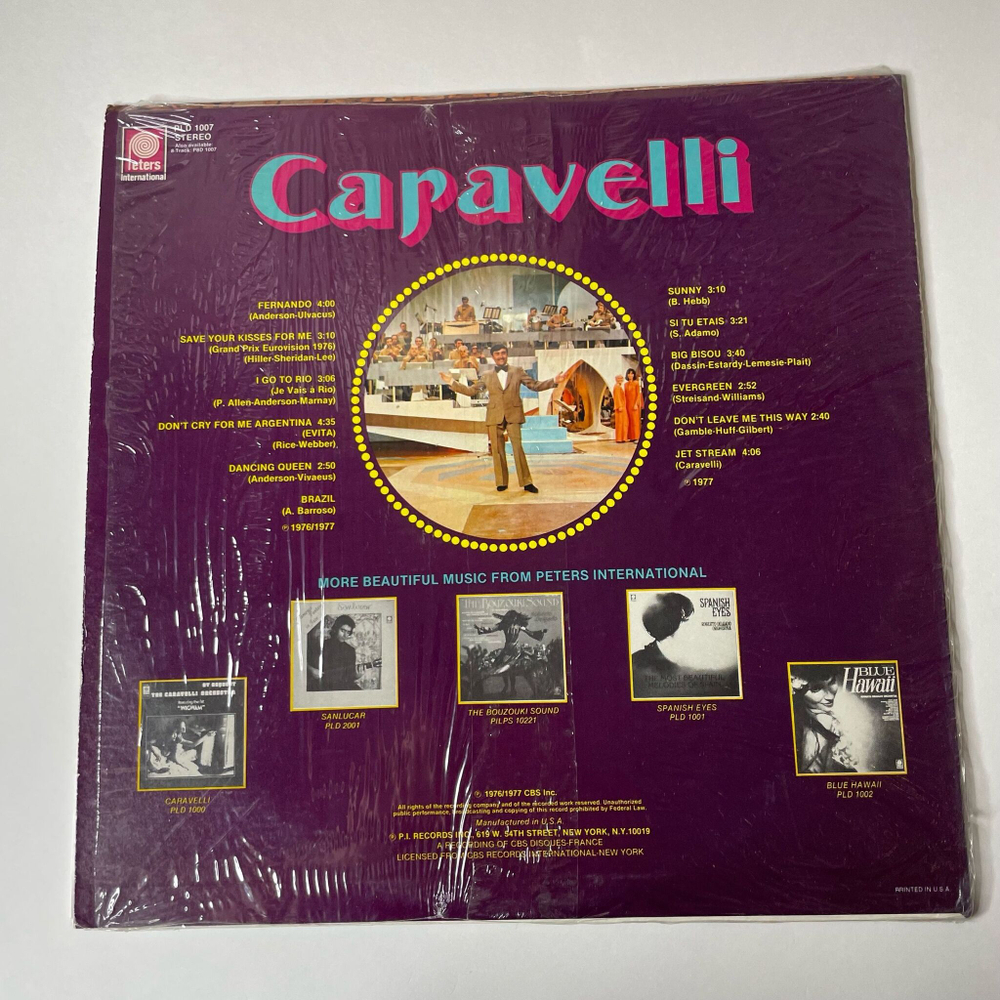 Винтажная виниловая пластинка LP Caravelli Оркестр Каравелли (USA 1977)