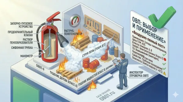 Воздушно-пенные огнетушители (ОВП): сила воды и пены.
