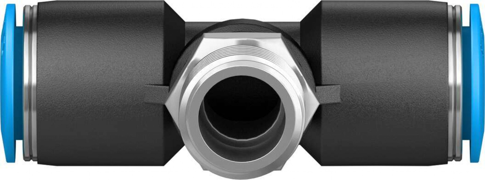 Тройник цанговый с резьбой переходной Festo QST-1/4-10 (комплект 10 шт)