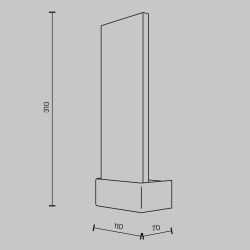 Светильник настенный светодиодный Maytoni   MOD318WL-L3BS3K