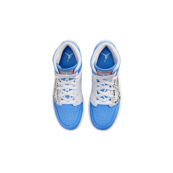 Иордания Air Jordan 1 Детские баскетбольные кроссовки МИД Топ Юнисекс