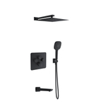 Встраиваемый термостат. смеситель для душа с троп. и руч. душем RS SMART K85T3011NM черный