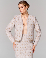 Юбка длины миди из премиального твида