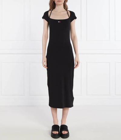 Платье BADGE Tommy Jeans - черный(DW0DW17943)