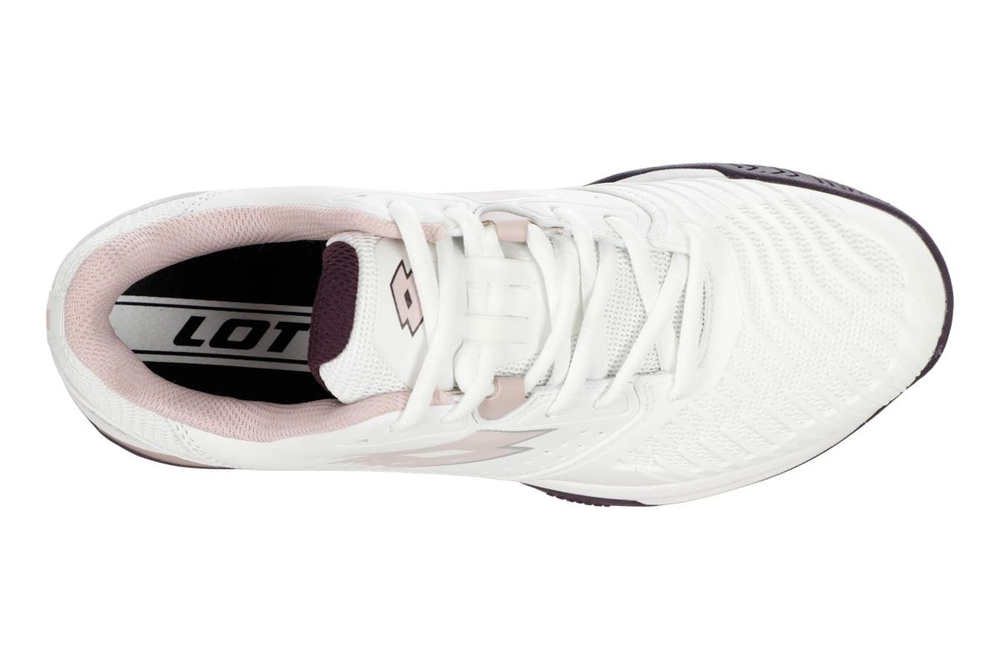 Женские теннисные кроссовки Lotto Raptor Hyperpulse 300 Clay - all white/hushed violet