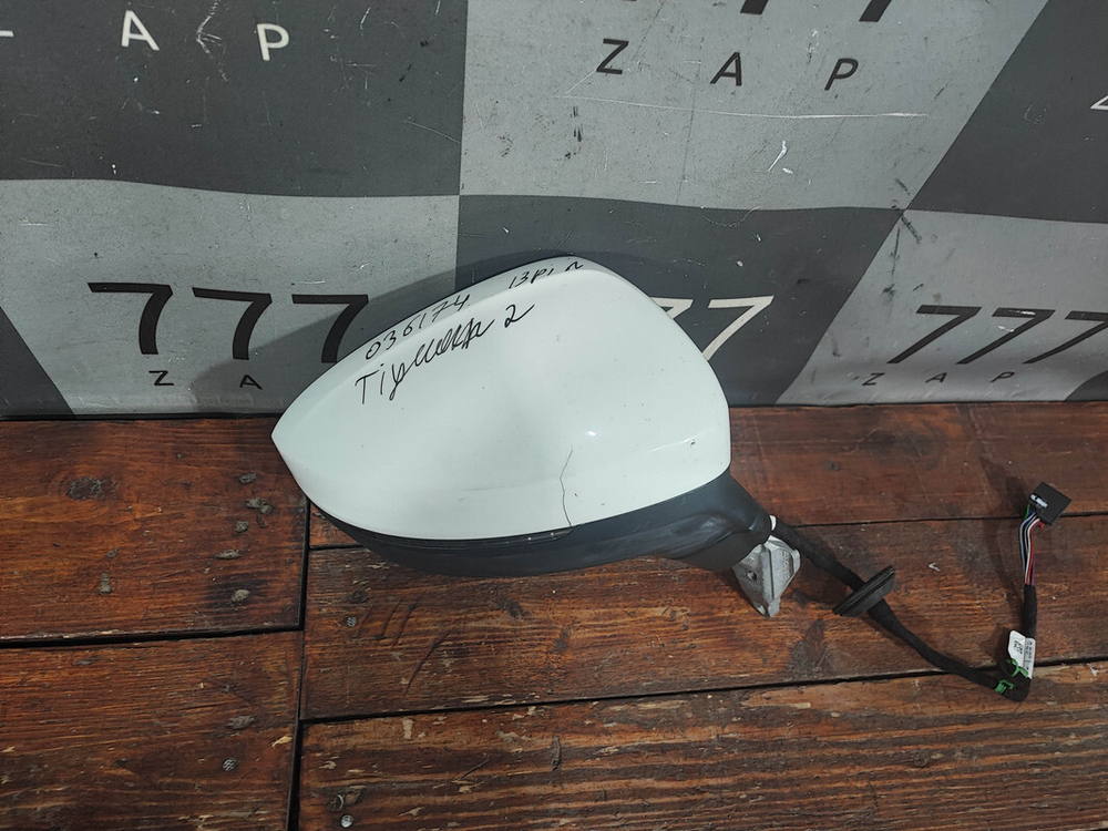 Зеркало правое 13 pin Volkswagen Tiguan 2 16-нв Б/У Оригинал 5NB857502