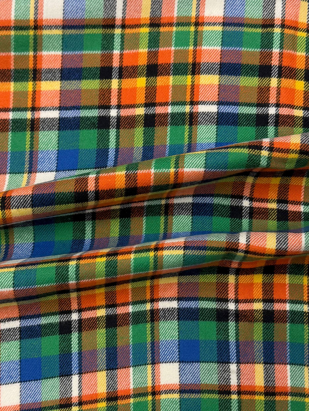 Хлопок фланель Grandi & Rubinelli в разноцветную клетку