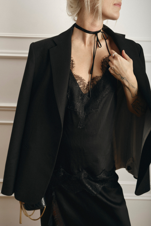 Топ с кружевом bk