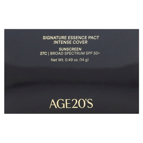 AGE20'S, Signature Essence Pact, Intense Cover, SPF 50+, 27C, 14 г (0,49 унции)