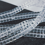 Бусины шайбы, рондель, хрусталь, лэмпворк, стекло, р-р 6мм, цена за набор 10 шт