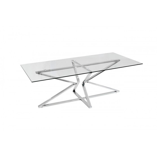 13RX3012-SILVER-Стол журнальный 120*60*43см