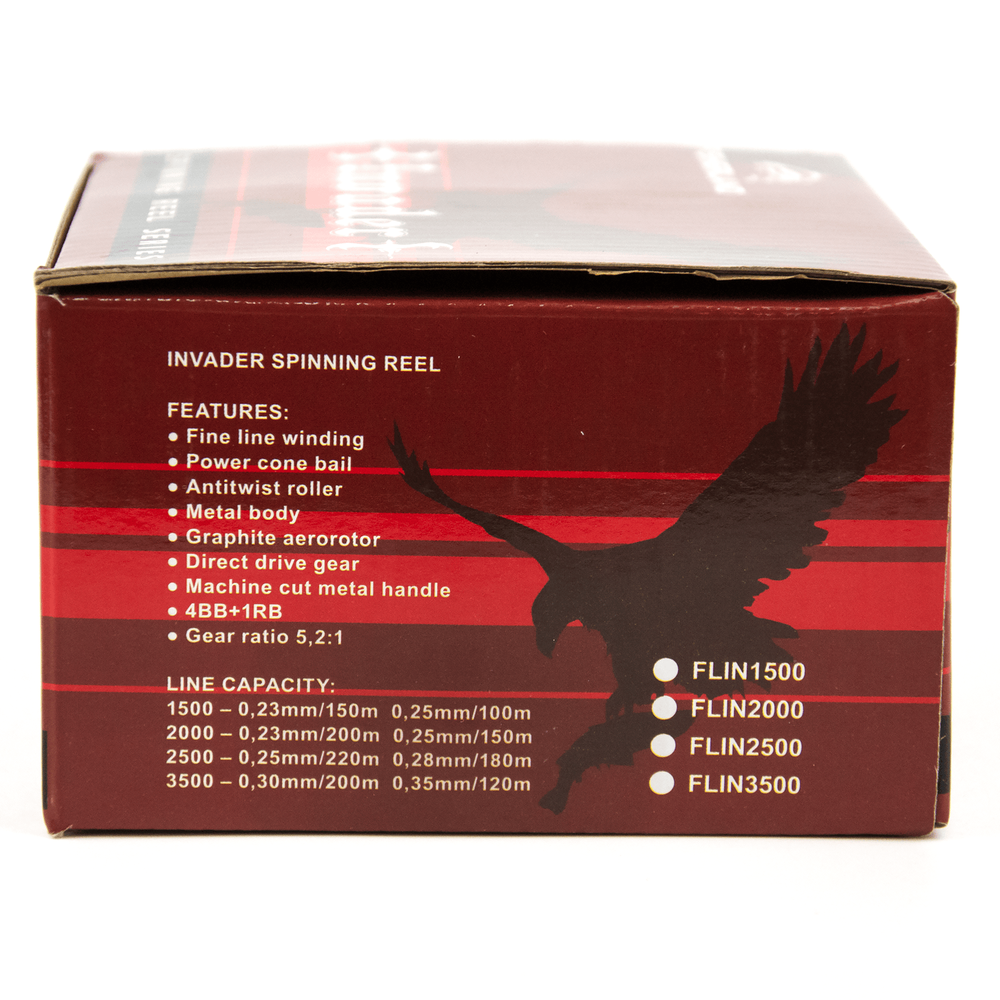 Катушка безынерционная FisherLand Invader (2500, 4+1BB, мет. шпуля)