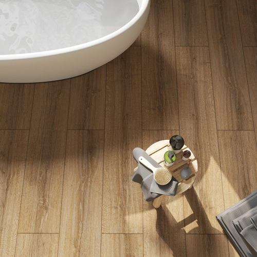 Ламинат Egger Pro Large Aqua EPL184 Дуб Шерман коньяк коричневый