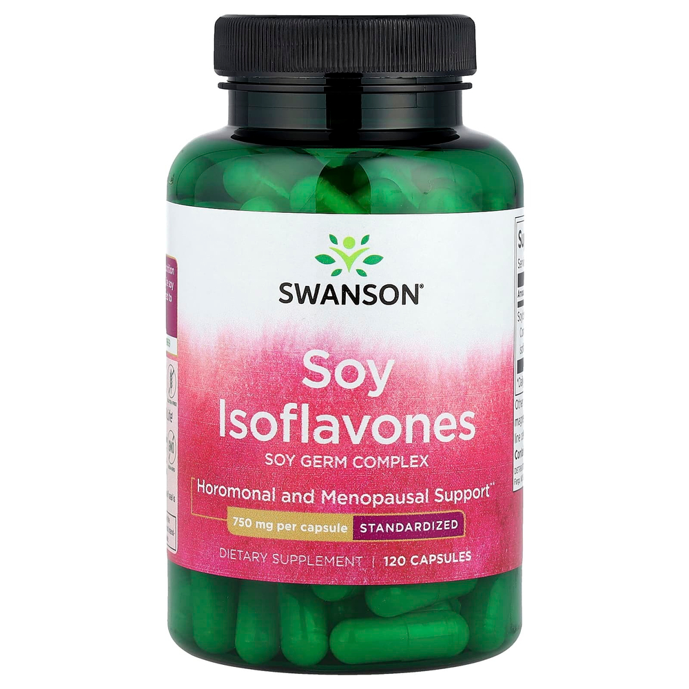 Swanson, Изофлавоны сои, 750 мг, 120 капсул
