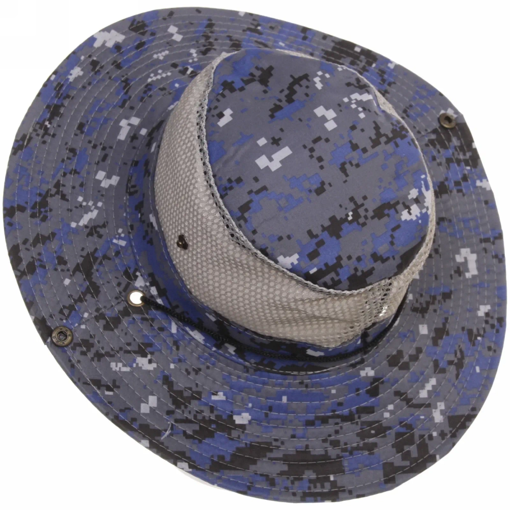 Шляпа мужская с клепками и сеткой «Tourist», микс 5 цвтов, 58р, ширина полей 7,5см