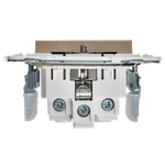 SKANDY Розетка с заземлением с защитными шторками 16А SK-R04Sa песочный IEK