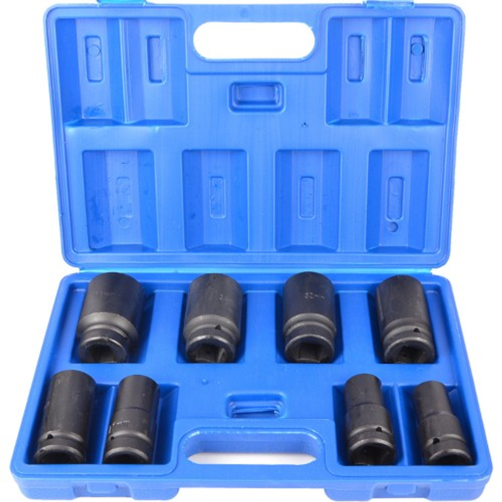 Набор головок ударных  8пр  МаякАвто (19,24,27,30,32,33,36,41мм) грузовые 8081