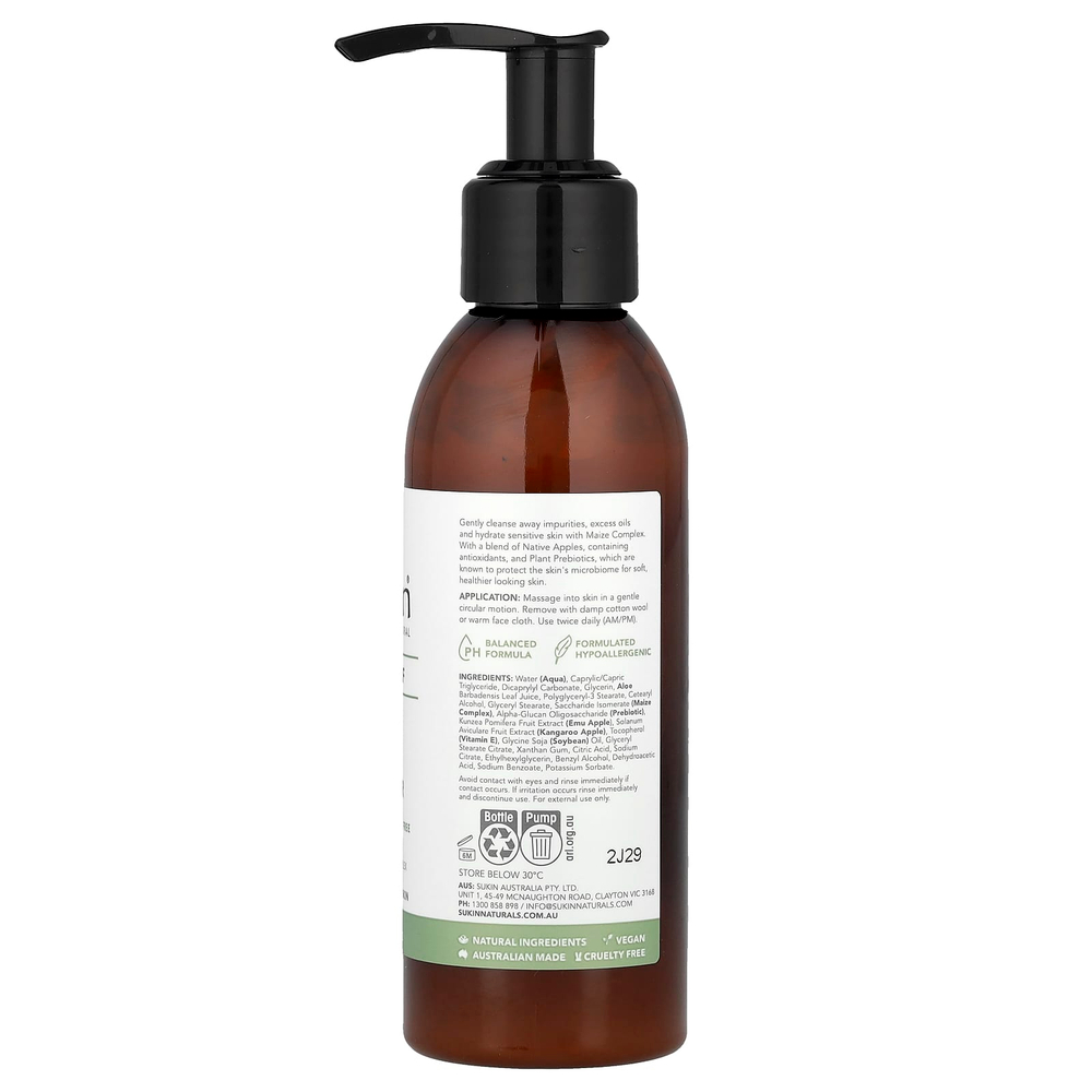 Sukin, Skin Relief, очищающий крем, для чувствительной, раздраженной кожи, без отдушек, 125 мл (4,23 жидк. Унции)