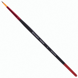 Кисти BRAUBERG PREMIUM, набор 5 шт. (синтетика, круглая № 1, 3, 5, плоская № 5, 8), блистер, 201024