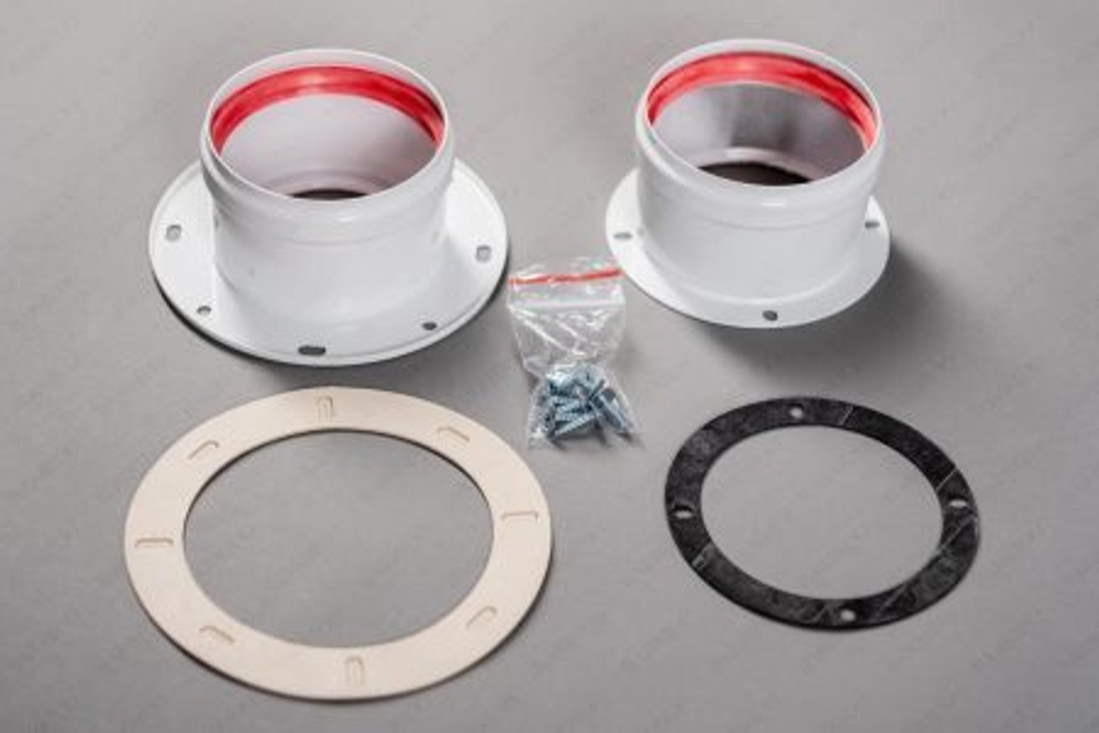 Комплект раздельного дымоудаления двухблочный D80 Ferolli