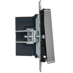 BRITE Кнопка звонка с индикацией для отелей 10А ВС10-1-9-БрС сталь IEK