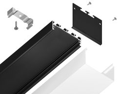 Ambrella Алюминиевый профиль накладной/подвесной "Profile System" 42*45 для светодиодной ленты до 33,4мм Profile System GP3070BK