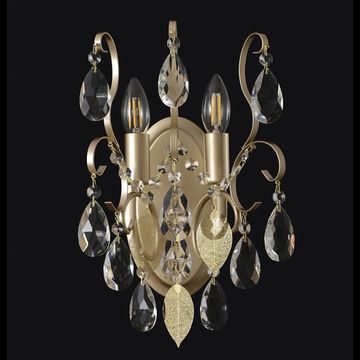 Бра 2*Е14 Esmiralda AP2 Gold золото Crystal Lux