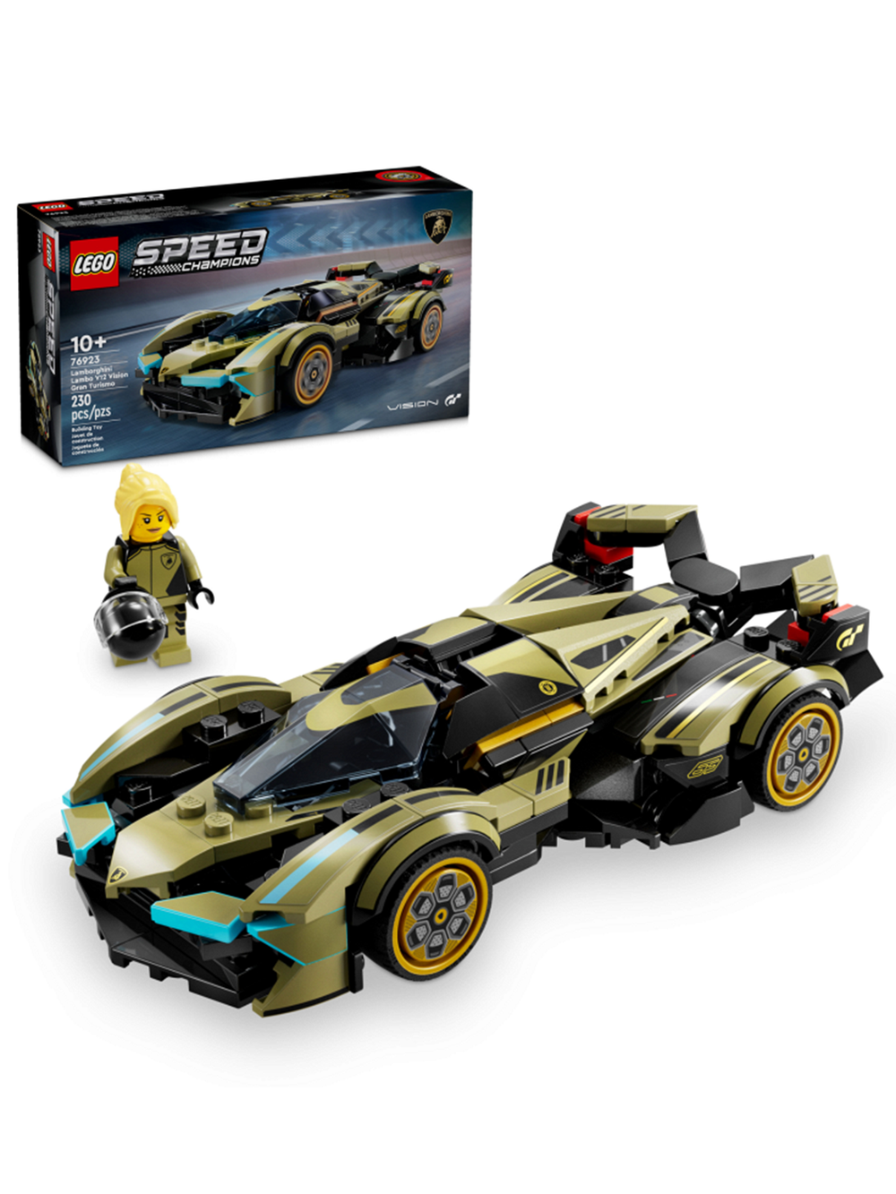 LEGO Speed Champions 76923 Лего «Суперкар Lamborghini Lambo V12 Vision GT» — футуристический дизайн