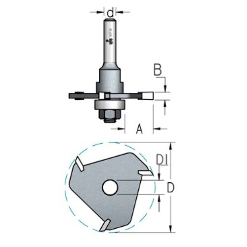 Фреза дисковая D47,6х3 Z3 WPW N303083
