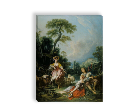 "Летняя пастораль", Буше, Франсуа, картина (репродукция)