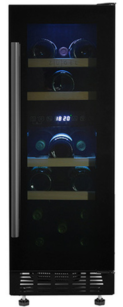 Встраиваемый винный шкаф Zugel ZCWI170DB
