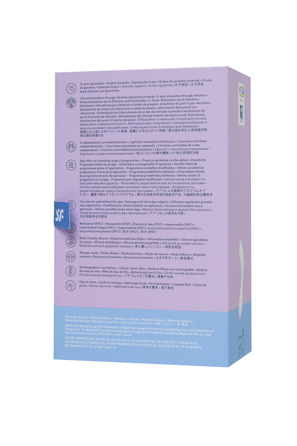 Вакуумно-волновой стимулятор Satisfyer Curvy Trinity 5+ белый