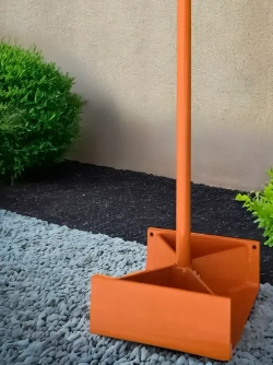 Трамбовка ручная 240х240 разборная для уплотнения асфальта, грунта, песка, щебня. ТМ-24