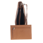 Мужской коричневый клатч портмоне из натуральной кожи на молнии GALIB M-031-Taupe