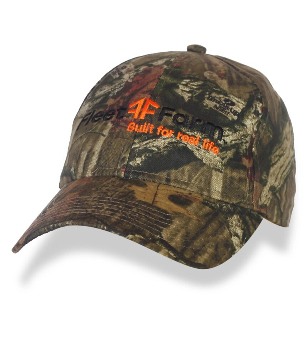 Брендовая бейсболка Fleet Farm в камуфляже REALTREE TIMBER