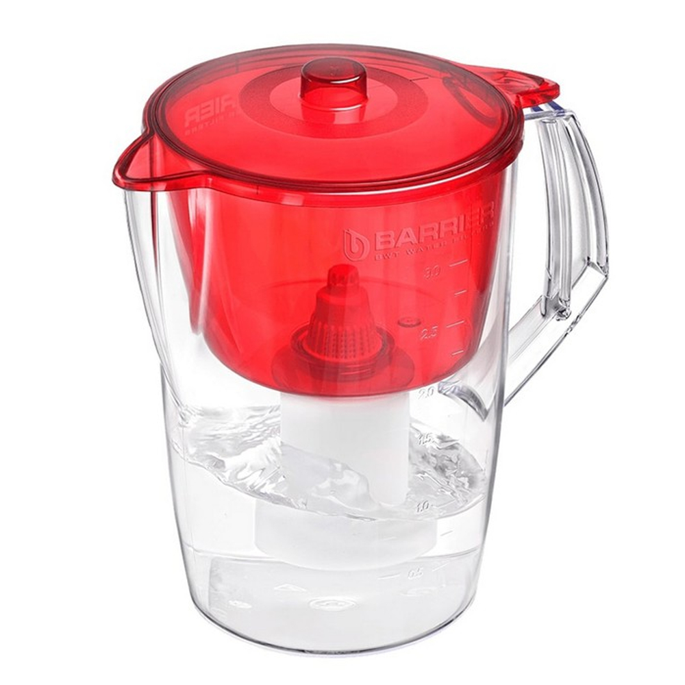 Фильтр-кувшин д/воды Барьер 3,6л Лайт красный шт