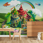 Фотообои для детского сада Город - городской транспорт 082