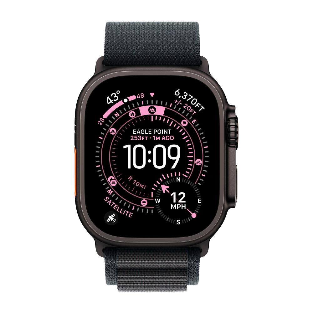 Умные часы Apple Watch Ultra 3 (2025) GPS + Cellular, 49mm, Black Titanium Case with Black Alpine Loop, L