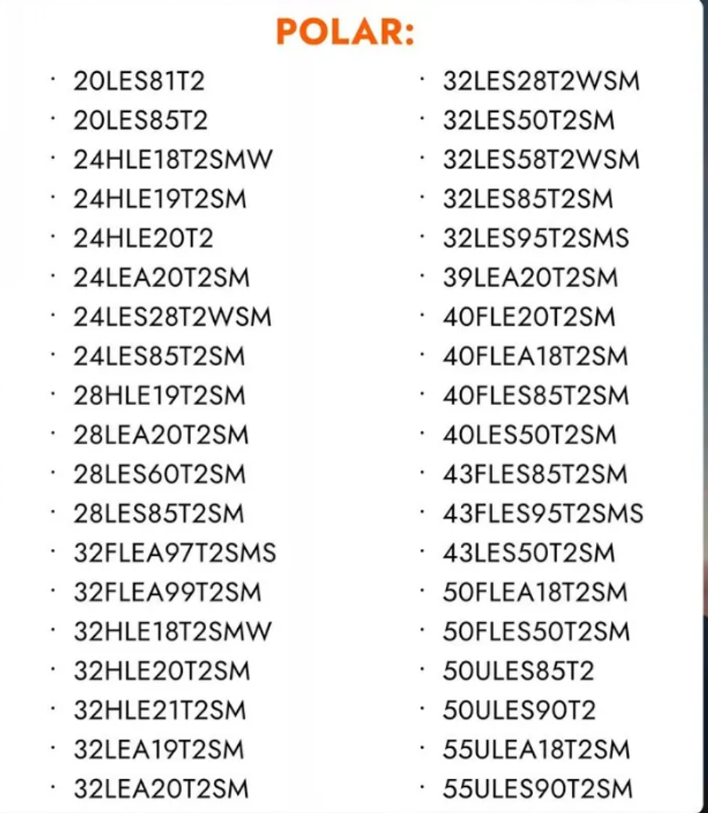 Пульт для телевизоров ПДУ HAMBER AKAI POLAR SHIVAKI Lumus Erisson Nesons Polarline Straus Polar Samtron Shivaki 2200-EDR0xxxx HOB1540