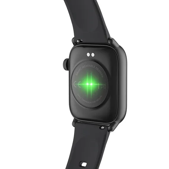 Смарт-часы Hoco Y3, 1.69", 240x285, IP68, BT5.0, 220 мАч, будильник, шагомер, черные