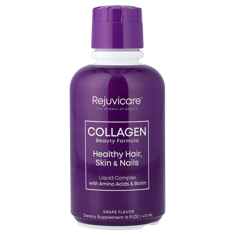 Rejuvicare, Collagen Beauty Formula, комплекс с жидким коллагеном, виноград, 473 мл (16 жидк. унций)