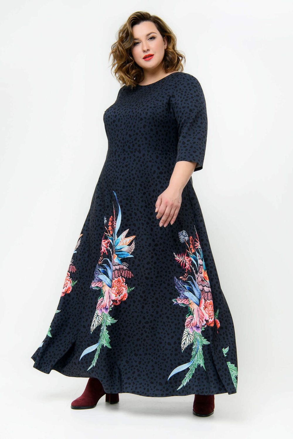 Стильное нарядное платье большого размера заказать