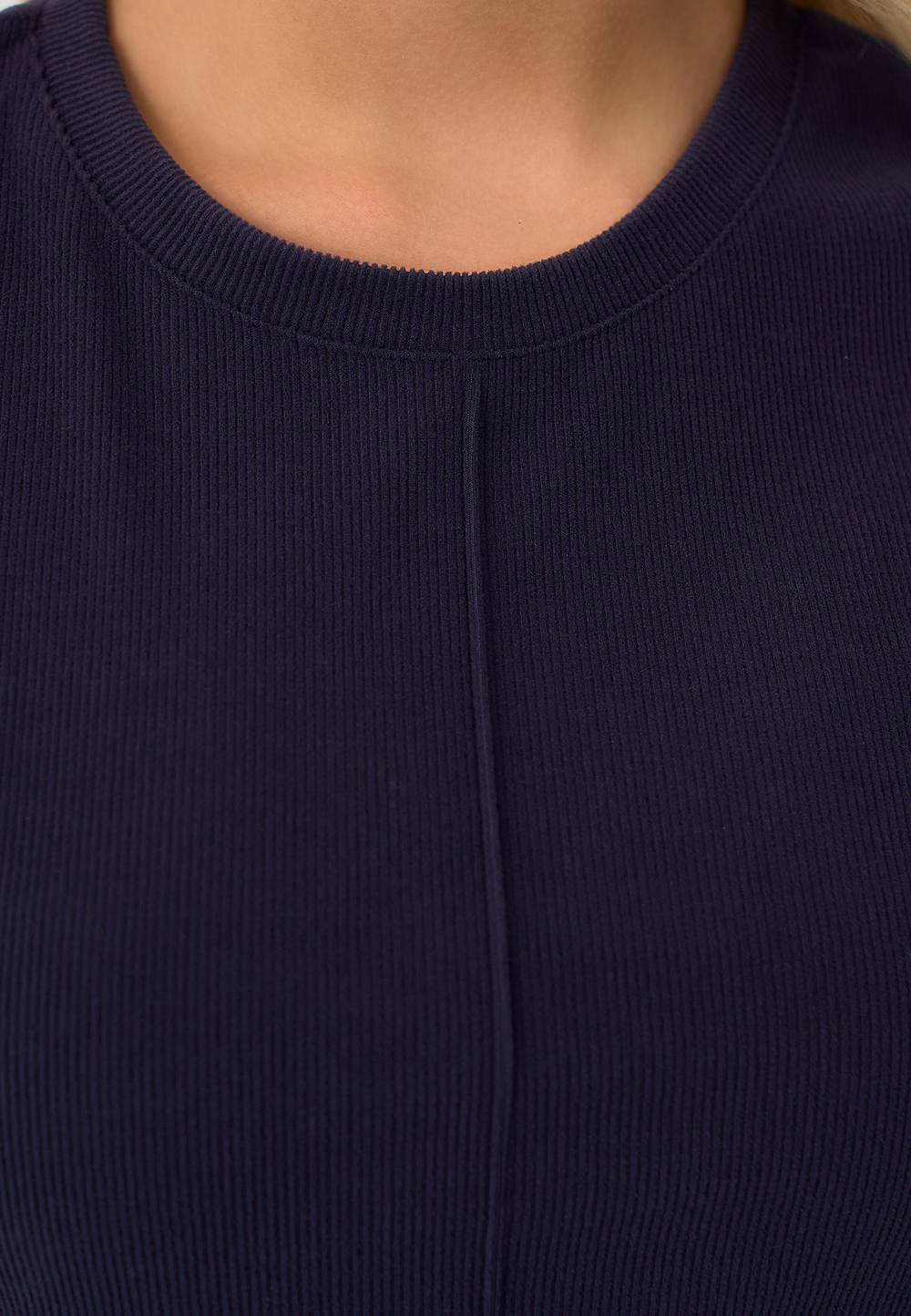 Платье трапеция синее