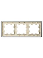 BRITE Рамка 3-местная РУ-3-2-Бр стекло песчаный RE IEK