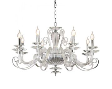 Подвесная люстра 8*E14 8578/C chrome хром ANNABELLE Newport