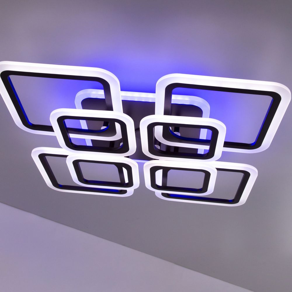 Citilux Марсель Смарт CL232A185E RGB Умная люстра Чёрная