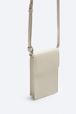 ZARA ЧЕХОЛ ДЛЯ МОБИЛЬНОГО ТЕЛЕФОНА С КЛАПАНОМ, ЭКРЮ