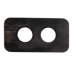 Рамка 2-х постовая (Угольно-черный) С.М. Верди BF5-620-119